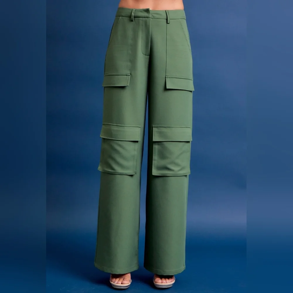 #495021 🛑S,L HIGH END Woven Cargo Jacket & Pants Set - Picture 11 of 16